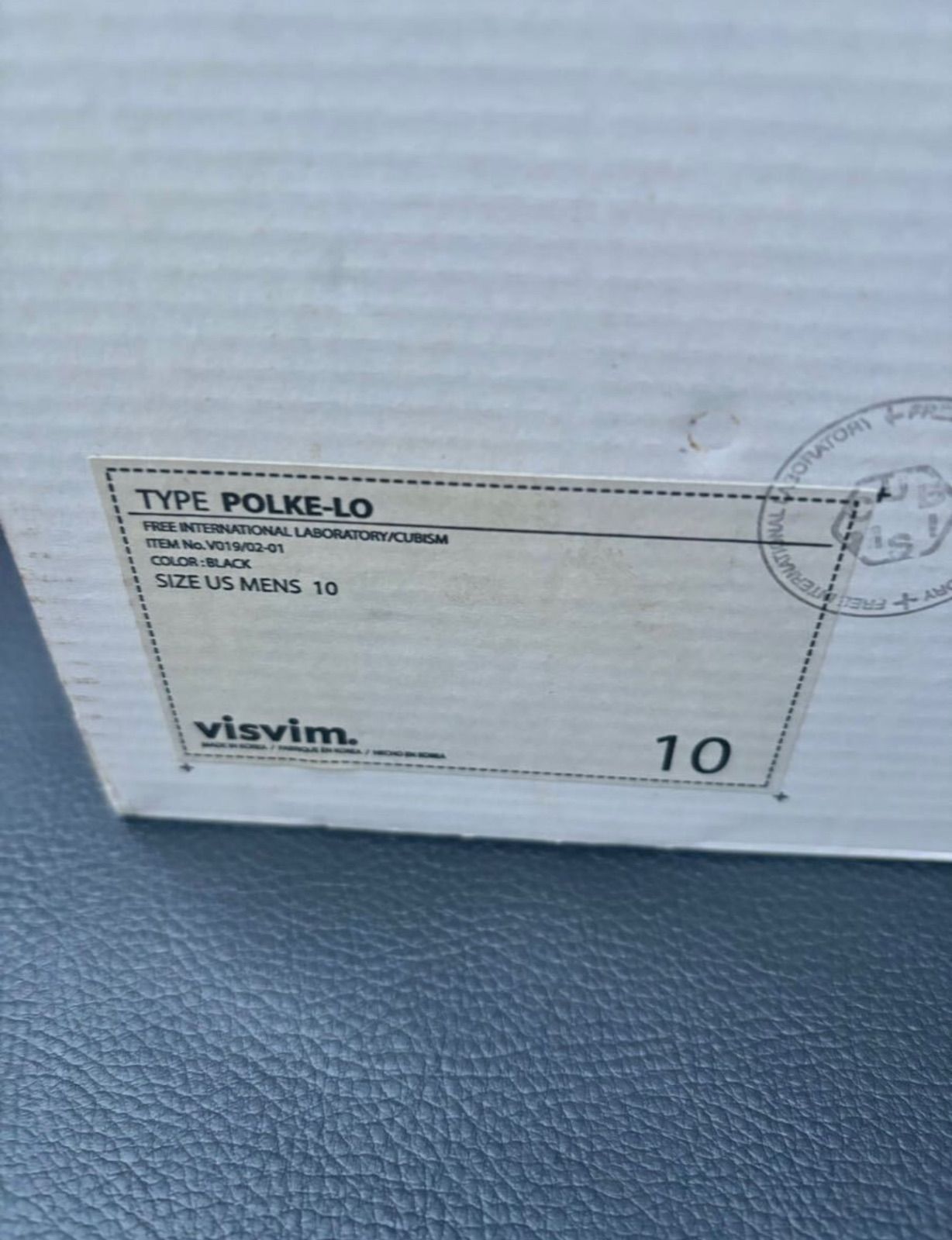 新品未使用 VISVIM × FRAGMENT POLKE LO US10 試着程度 新品 VISVIM POLKEーLO US10 ヴィズヴィム レザー シューズ