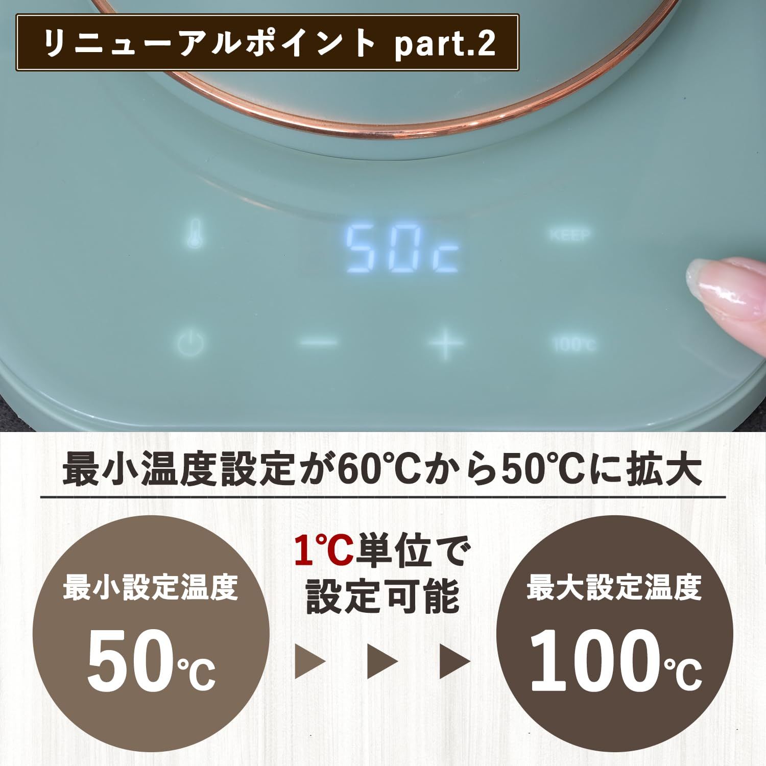 山善 電気ケトル 電気ポット 0.8L 一人暮らし 二人暮らし 消費電力 1200W 温度調節 保温機能 空焚き防止機能 セラドン グリーン EGL-C1281 CE WWW_KANDAIZUMI_COM