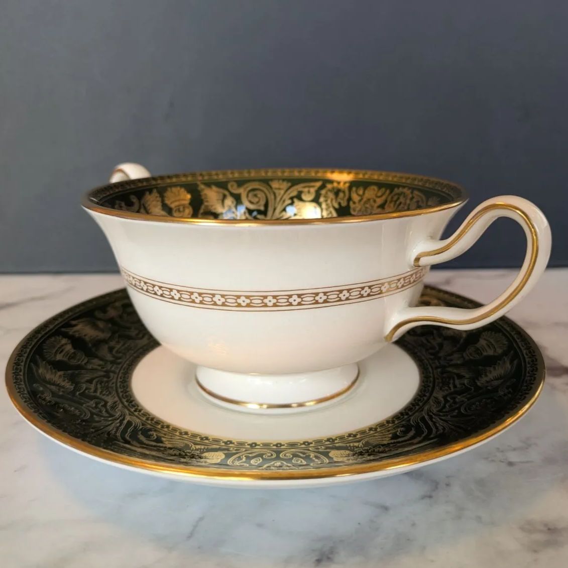 スープカップ＆ソーサー Wハンドル