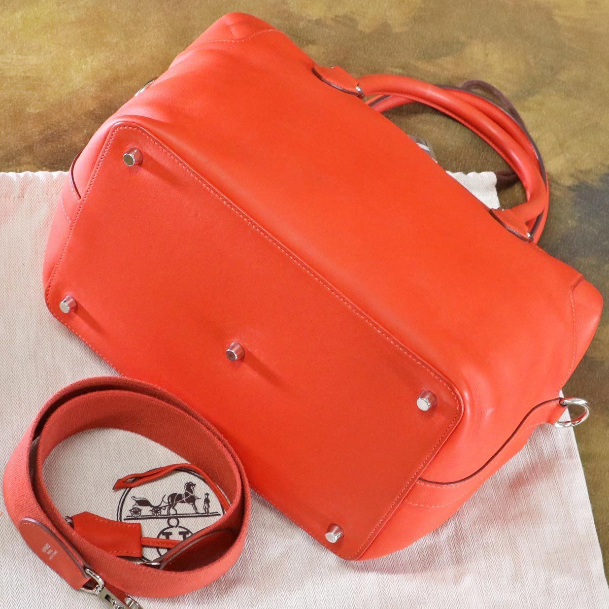 本物 極上品 エルメス 2WAYストラップ付き ツールボックス 26