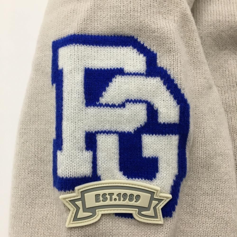 パーリーゲイツ ニットジャケット ベージュ×黒 袖口 裾ライン メンズ 4 M ゴルフウェア モデル PEARLY GATES LLC-HASEGAWATOSO_COM