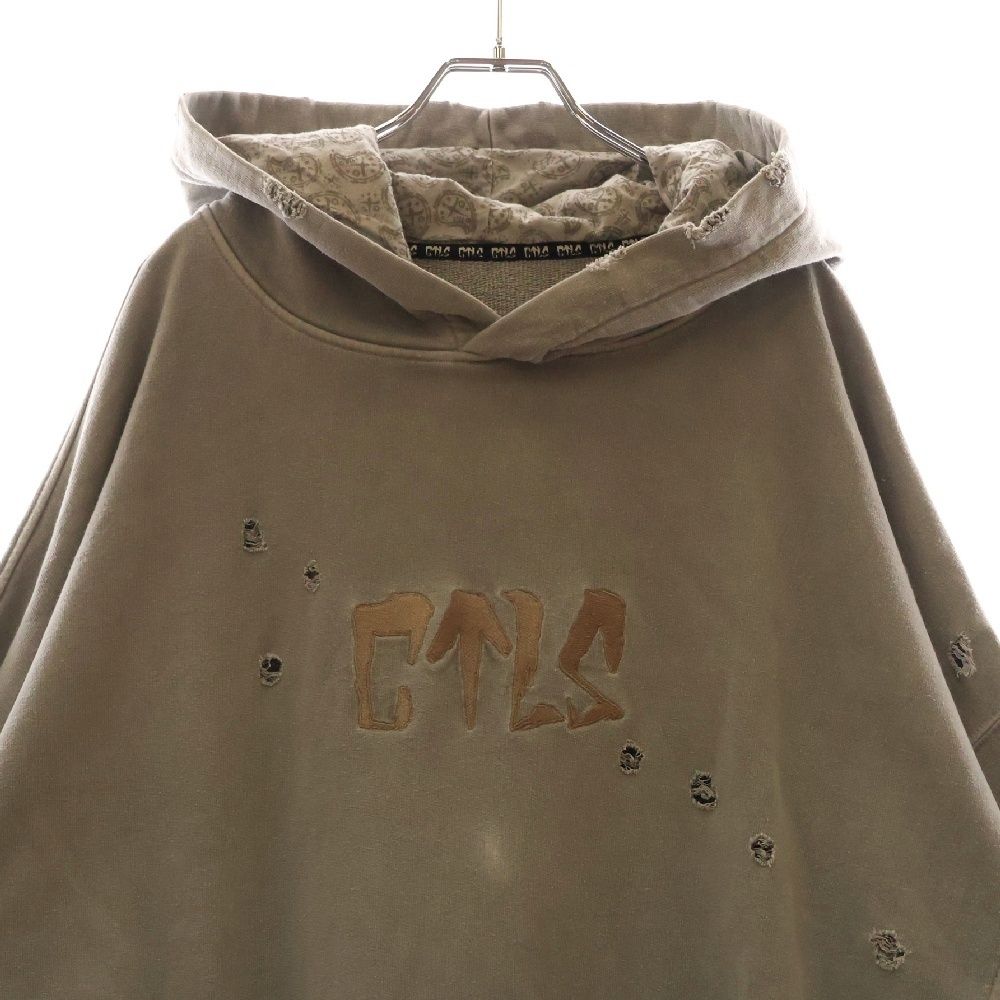 cvtvlist (カタリスト) 23AW USUAL HOODIE ダメージ加工フーディ