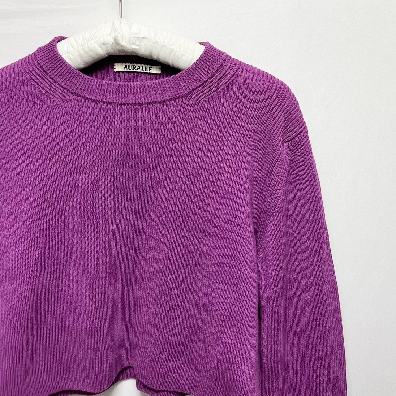 AURALEE オーラリー 23SS SUPER HARD TWIST RIB KNIT SHORT P/O 
