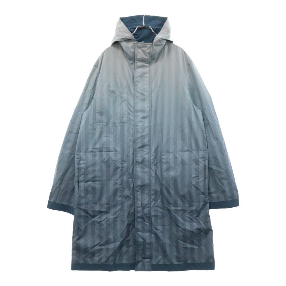 LOUIS VUITTON ルイヴィトン 22AW Damier Stripes Reversible Parka RM222V NF3 HNK05W リバーシブルダミエストライプナイロンパーカー ブルー
