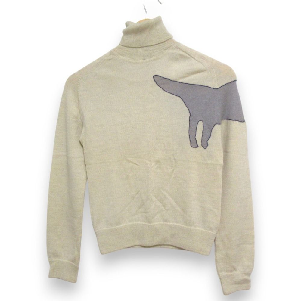 mina perhonen - 美品 mina perhonen ミナペルホネン travel ウール×カシミヤ タートルネック 長袖 ニット セーター カットソー アイボリー レディース 古着 中古 USED 美品 mina perhonen ミナペルホネン travel ウール×カシミヤ