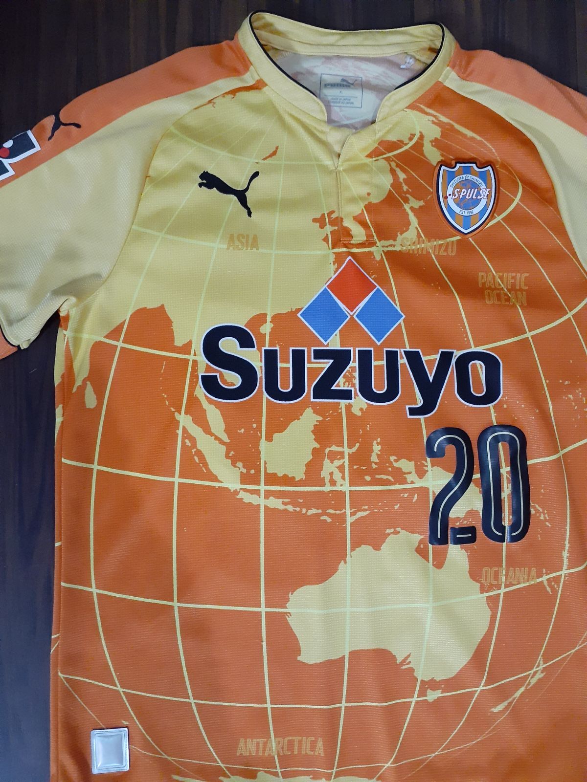 清水エスパルス　ユニフォーム　竹内涼　 X L Rin様専用 PUMA プーマ 清水エスパルス 竹内涼 ホーム ユニフォーム XL