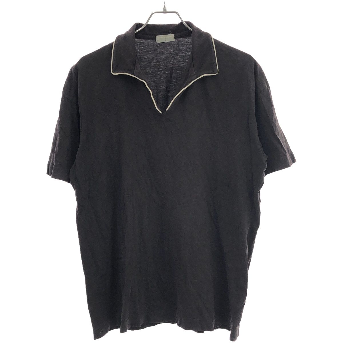COMME des GARCONS HOMME コムデギャルソンオム 1990's スキッパーカラーショートスリーブシャツ  ブラック