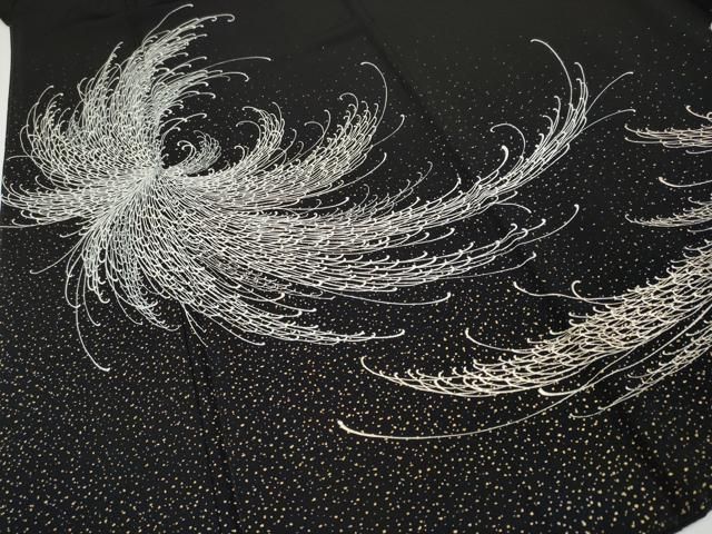 平和屋本店□極上 金彩友禅 卓越技能者・名工・和田光正 黒留袖 乱菊