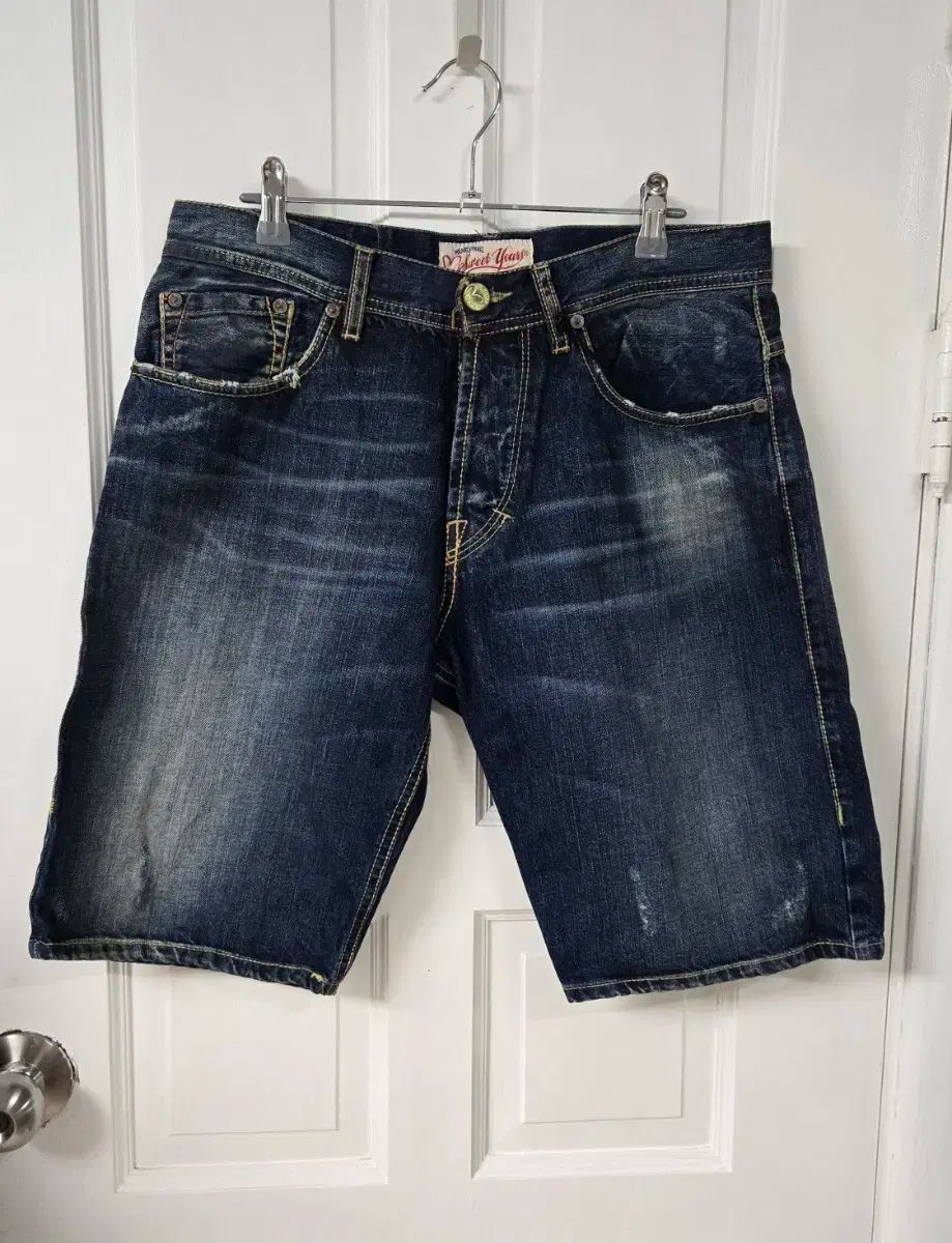 セール，人気$無配)新品)sweet years デニムハーフパンツ ショートパンツ・ハーフパンツ