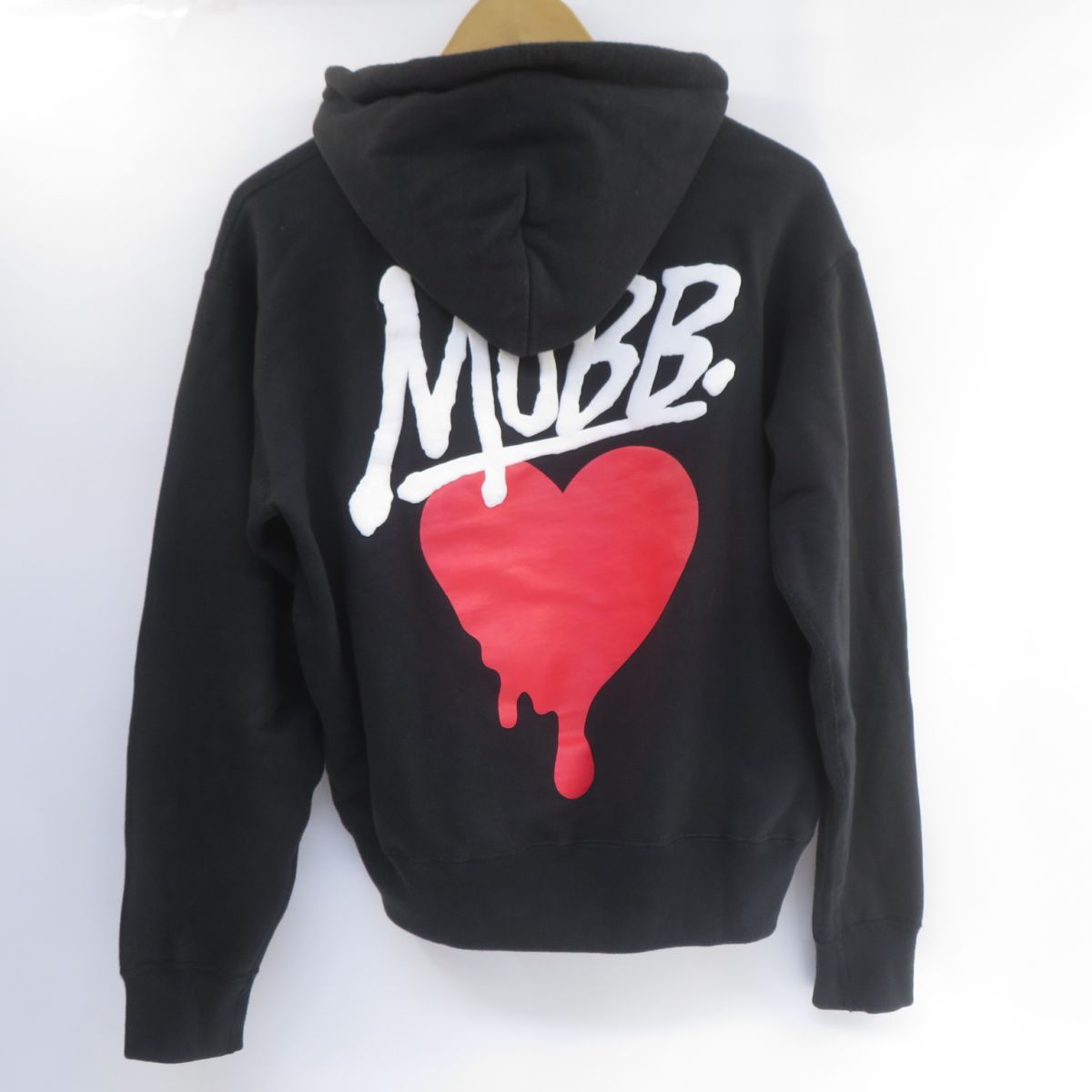 MOBB モブ ハートパーカー HEART DRIP WAPPEN HOODIE -BLACK- | WALKIN STORE WEB SHOP
