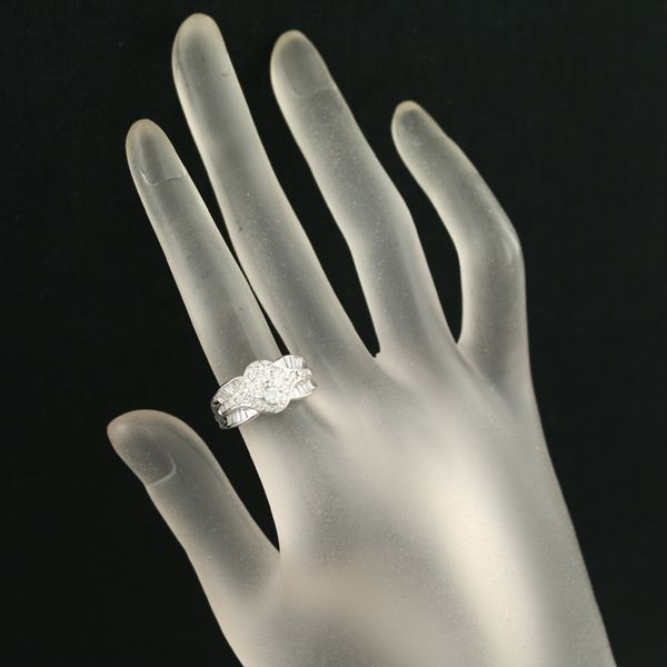 Pt900 ダイヤモンド1.00ct Vカット　リング　16号 Pt900 ダイヤモンド1.00ct Vカット リング 16号