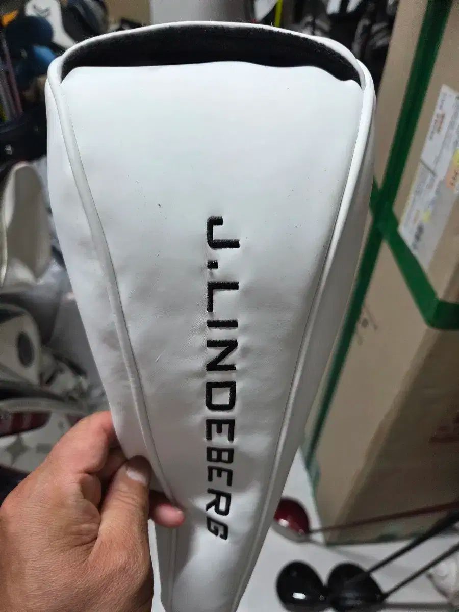 J Lindeberg LINDBERG リンドバーグ ゴルフ ドライバー カバー ホワイト
