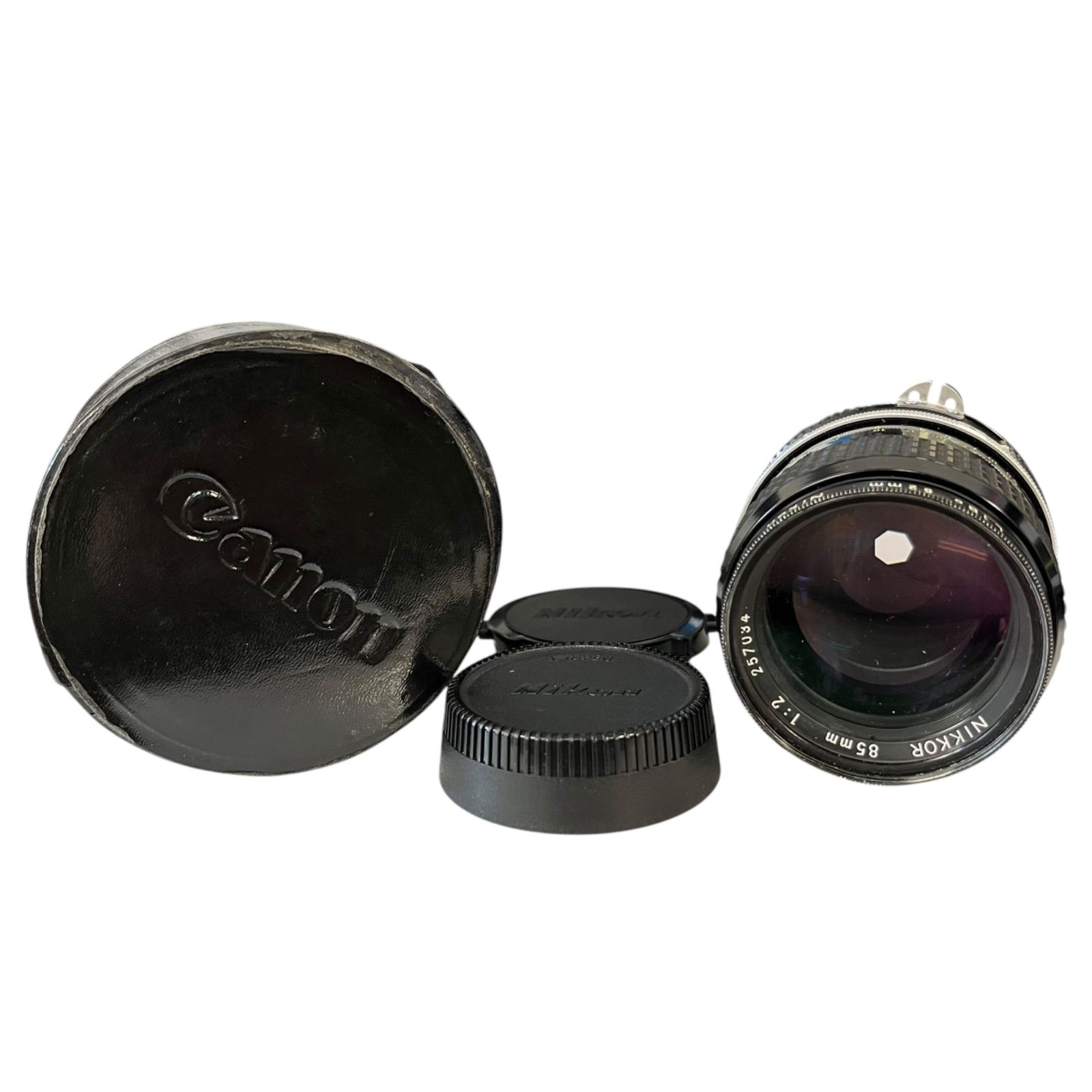 管30368 NIKON ニコン NIKKOR 85mm 1 2 ケース付き 取替えレンズ 単焦点レンズ 撮影機材 コレクション 動作未
