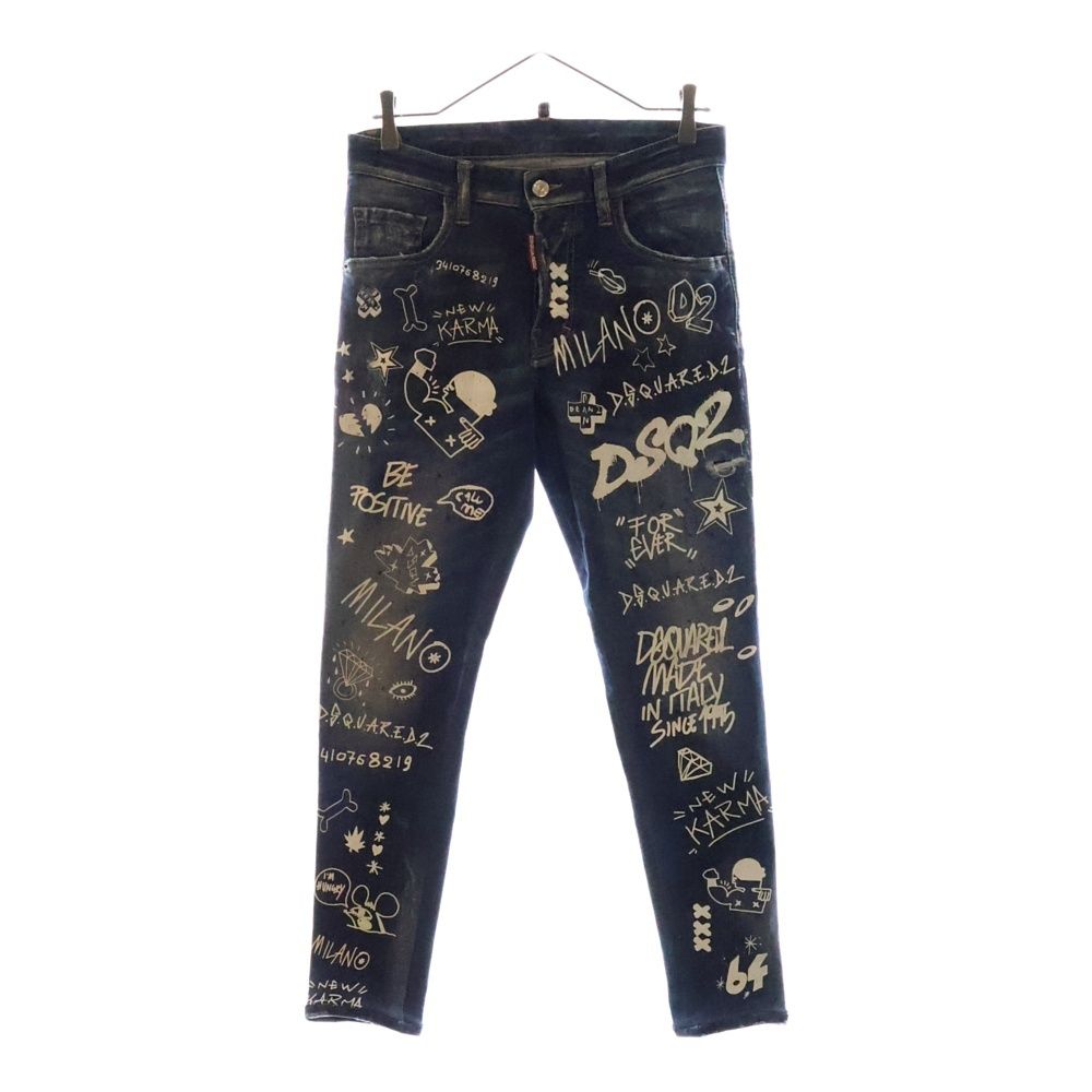DSQUARED2 ディースクエアード CoolCroppedJean ペイント DSQUARED2 ディースクエアード」新作ペイントTシャツとカラー