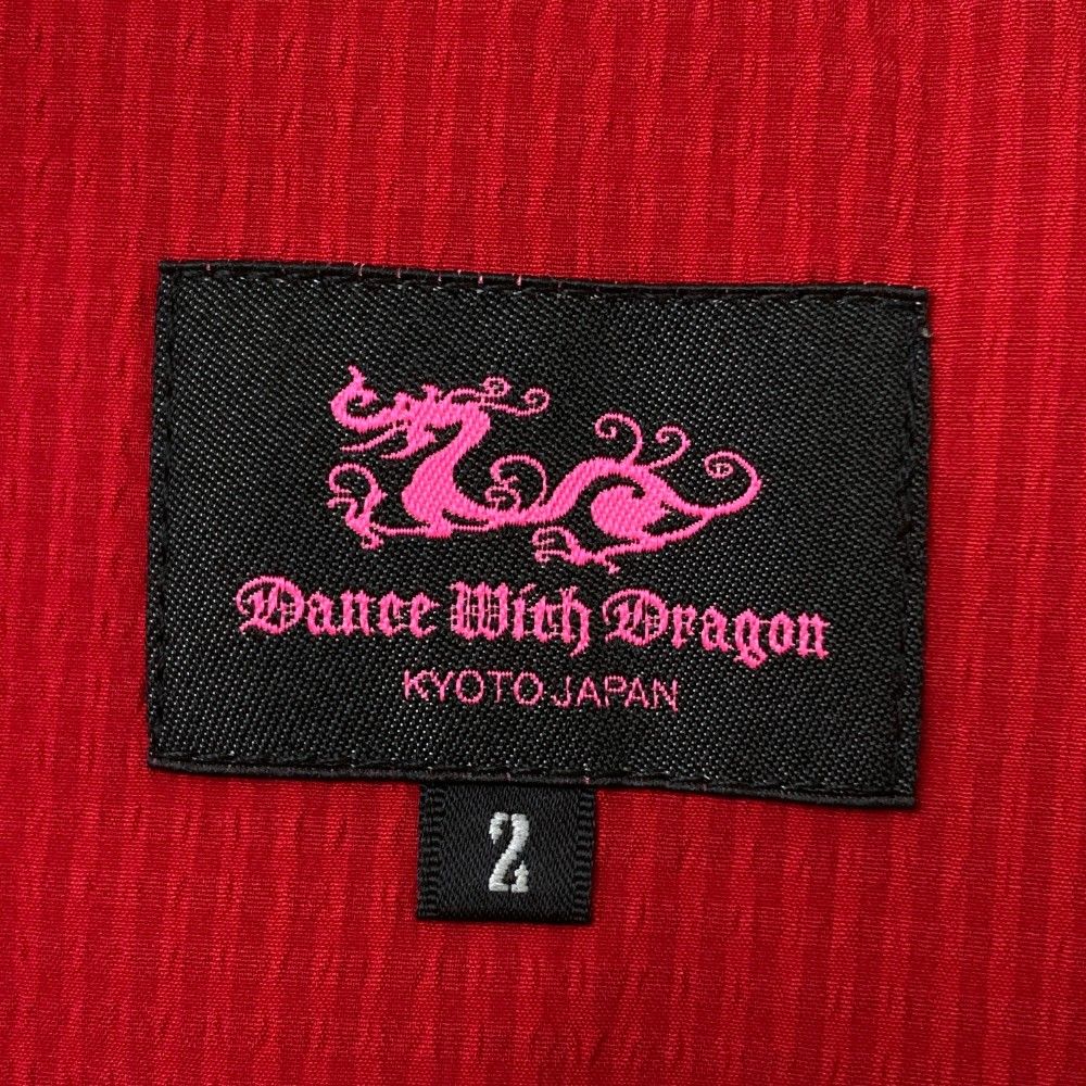 サイズ：1 DANCE WITH DRAGON ダンスウィズドラゴン  キュロットスカート ハイビスカス柄 レッド系 [240001228632] ゴルフウェア レディース ストスト サイズ：1 DANCE WITH DRAGON ダンスウィズドラゴン キュロット