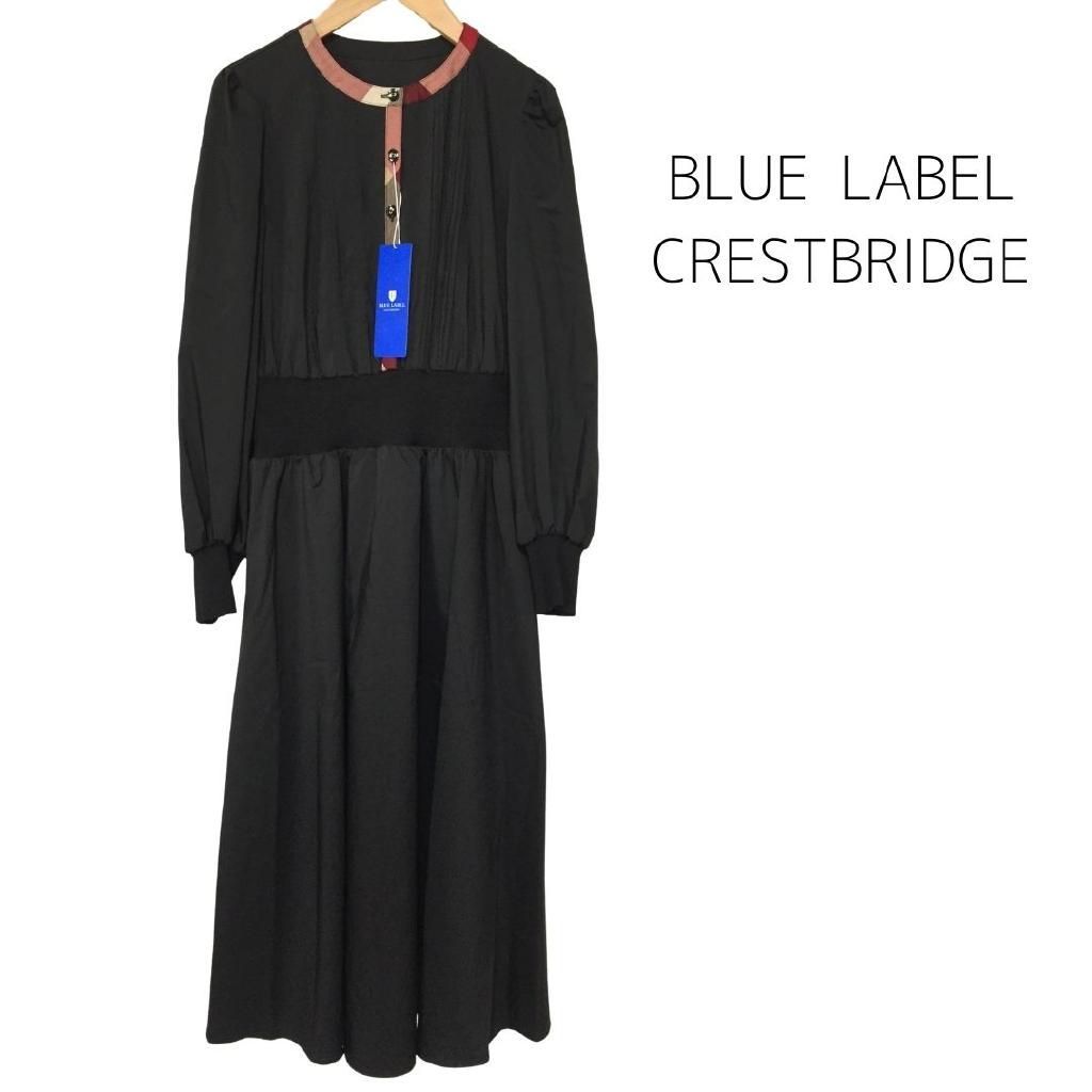 BLUE LABEL CRESTBRIDGE ブルーレーベルクレストブリッジ ワンピース ブラウスワンピ 送料込み 38 973868