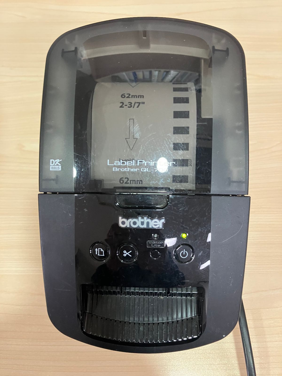 ブラザー Brother QL-700 ラベルプリンター 本体 長尺紙テープ2個付 №29