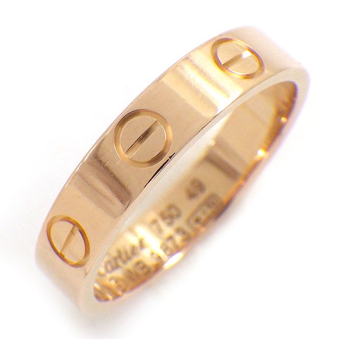 カルティエ Cartier リング ラブ スモールモデル B4085249 K18PG 9号  