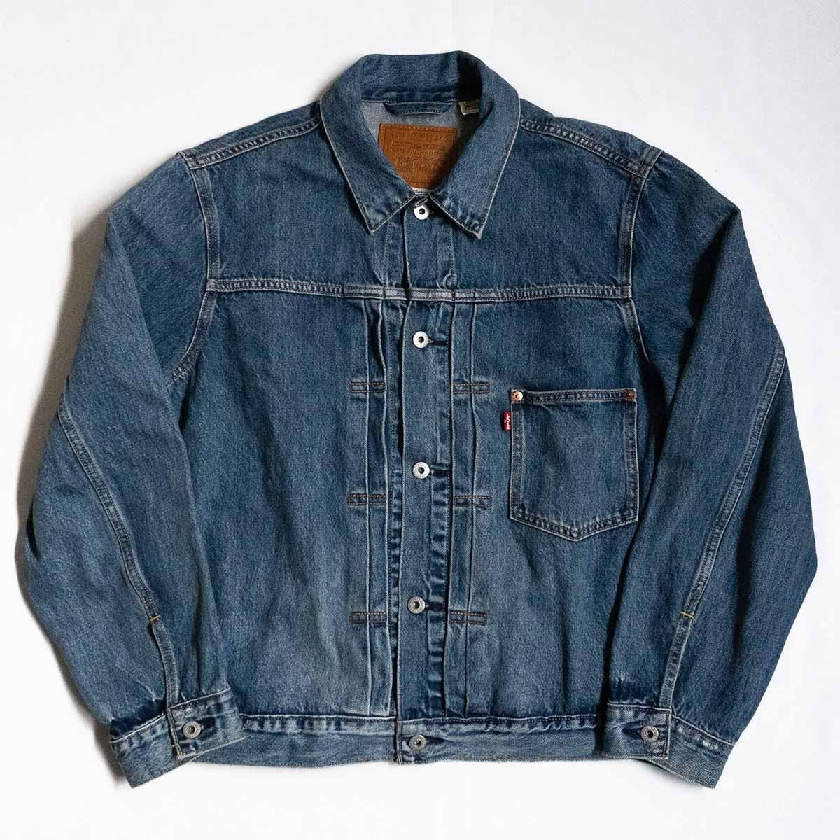 【雰囲気抜群/加工モデル】 LEVI'S PREMIUM【 TYPE I トラッカー デニム ジャケット 】L 1st ファースト リーバイス 25010890