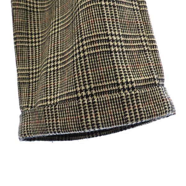 アーバンリサーチ ウールブレンド グレン チェック トラウザー ワイド  