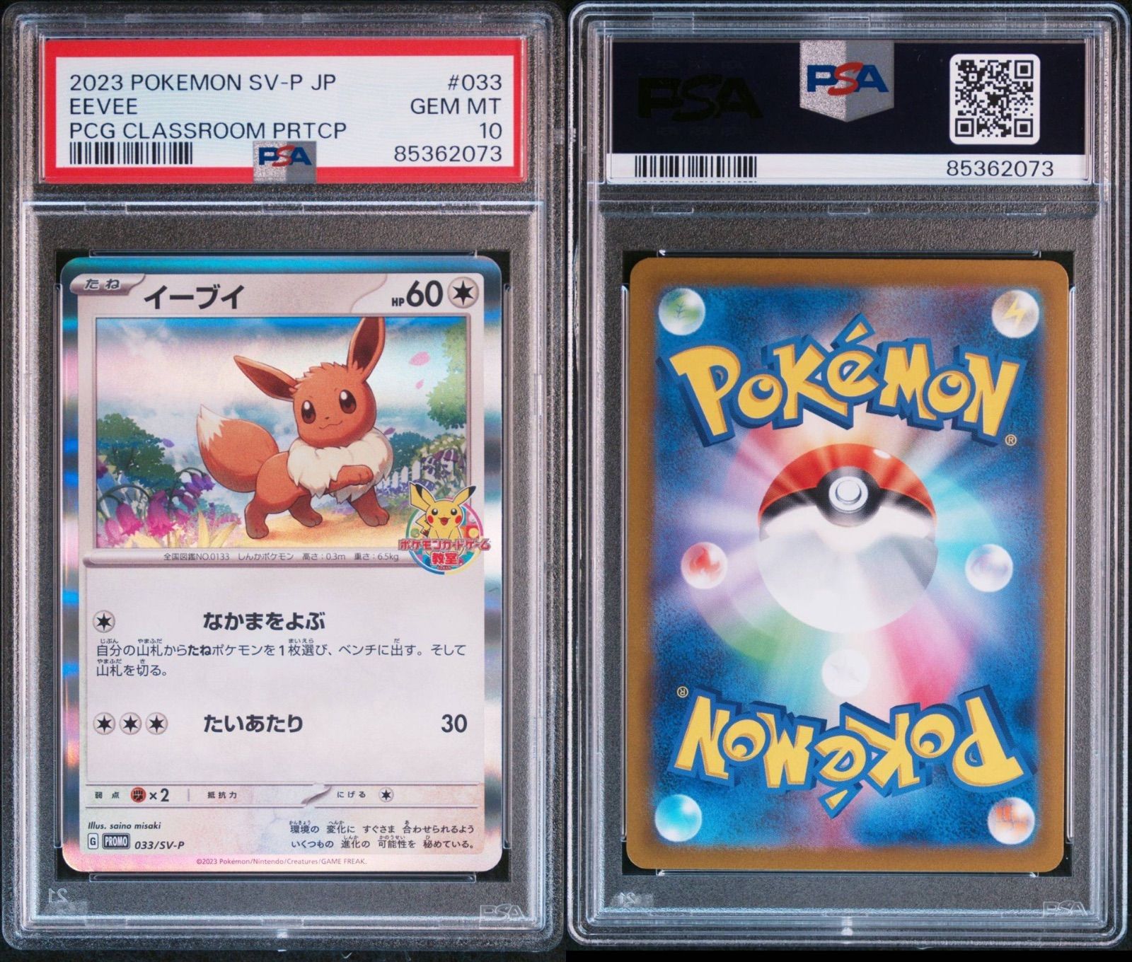 教室イーブイ　PSA 10 ③ PSA10】イーブイ：ポケモンカードゲーム教室 PROMO SV-Pプロモカード