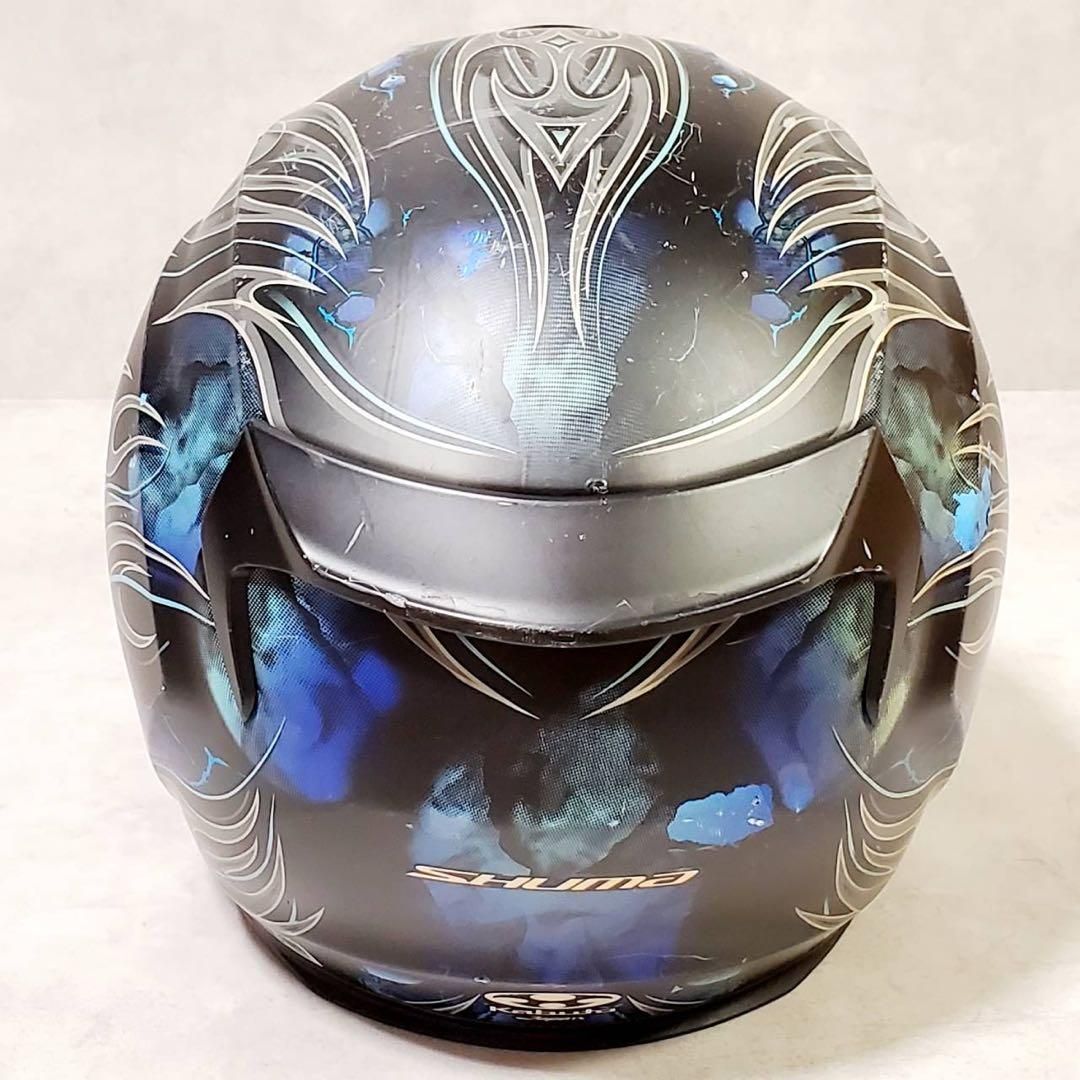 カブト フルフェイス XL ヘルメット ブルーシールド AFFID 純正シールド付き おまけ付き ブラック 黒 旧車 黒 ブラック オージーケーカブト フルフェイス ブルーの通販