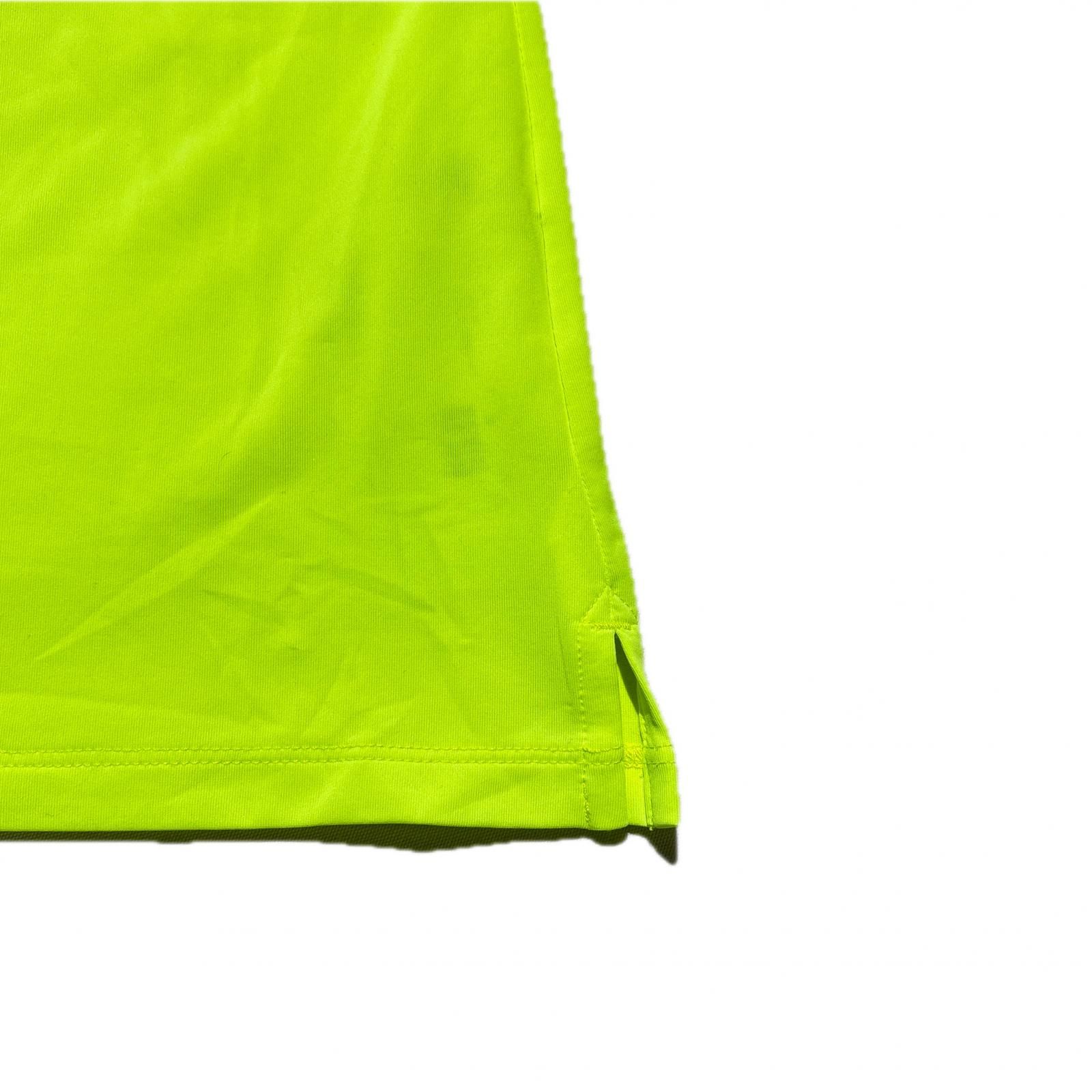 WAAC 蛍光イエロー　サイズ1 モックネック半袖ウェア WAAC 蛍光イエロー サイズ1 モックネック半袖ウェア WAAC 蛍光イエロー