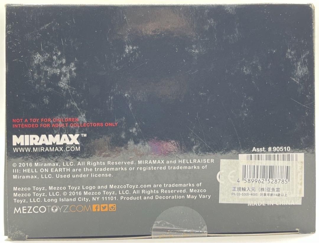 未開封】豆魚雷 ヘルレイザー3 ピンヘッド フィギュア MEZCO メズコ