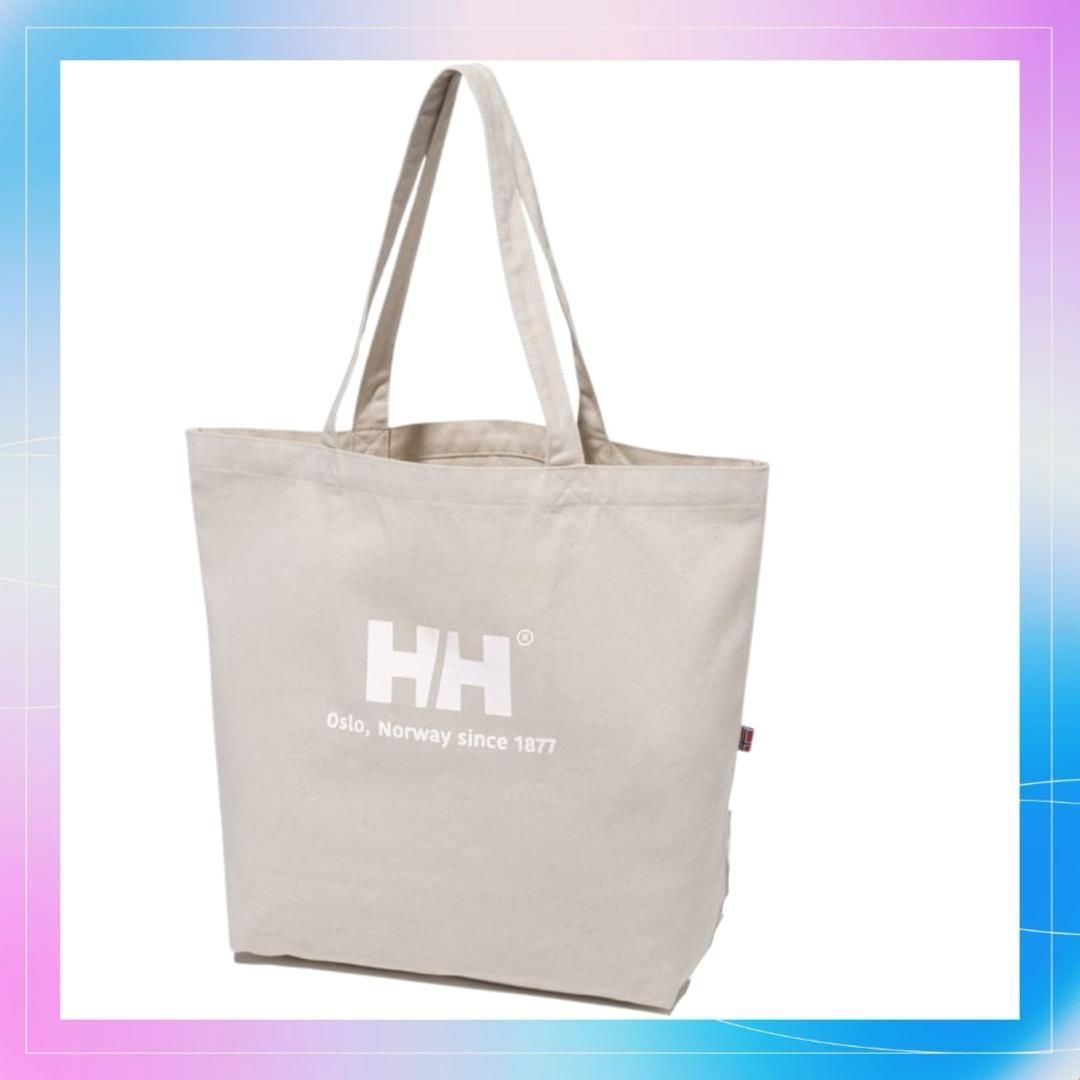 オフホワイト [ヘリーハンセン] トートバッグ オーガニックコットンロゴトートL Organic Cotton Logo Tote L ユニセックス  HY92320 オフホワイト