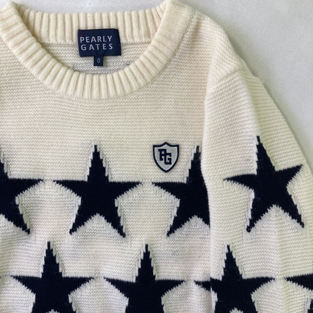 美品　パーリーゲイツ　近年　カシミヤ　蓄熱裏地　ニット　ブラックウォッチ 美品 パーリーゲイツ 近年 カシミヤ 蓄熱裏地 ニット ブラック