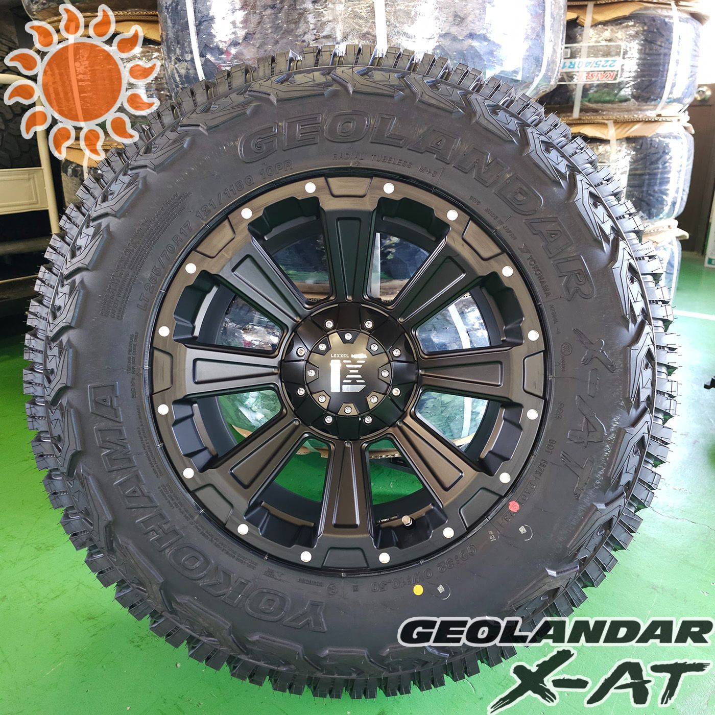 夏タイヤセット 4本組 ラングラー（JK，JL）17インチ タイヤホイールセット YOKOHAMA GEOLANDAR X-AT ヨコハマ ジオランダー  285/70R17 ノーマル車高対応 LEXXEL DeathRock レクセルホイール デスロック - メルカリ