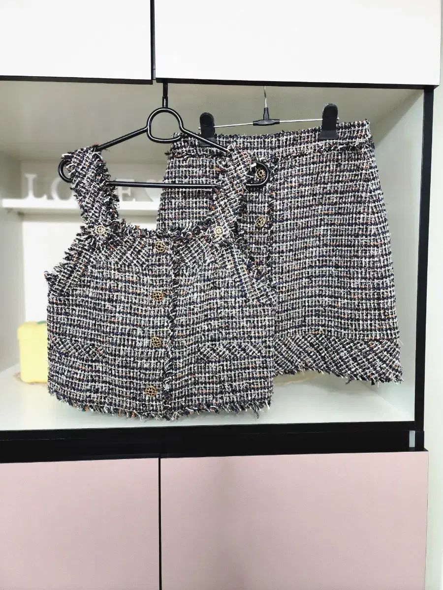 21年 CCコレクト ビスチェ ツイード セットアップ