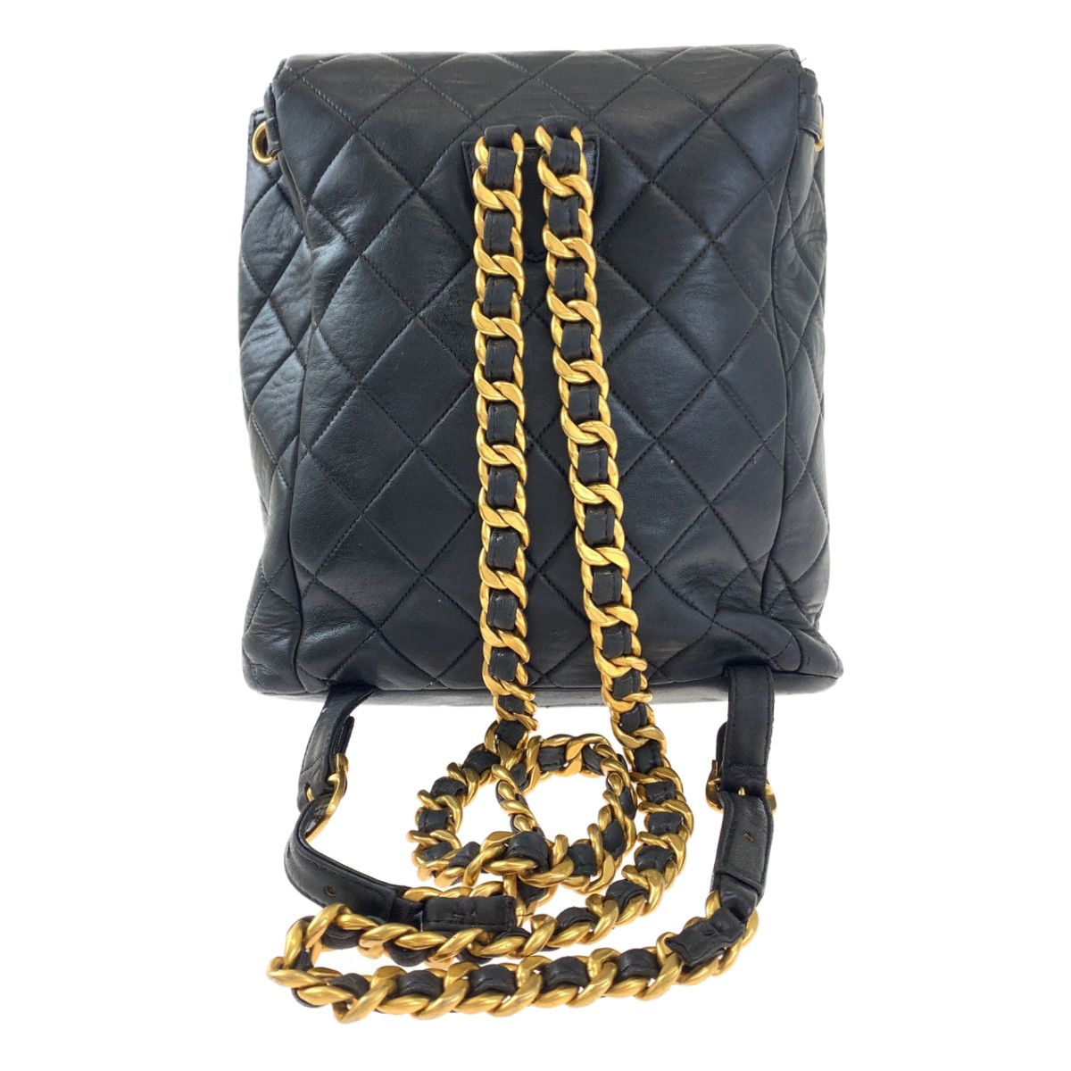 美品☆シャネル リュック マトラッセ ココマーク ラムスキン ヴィンテージ 黒 CHANEL シャネル ヴィンテージ リュック マトラッセ ココロック
