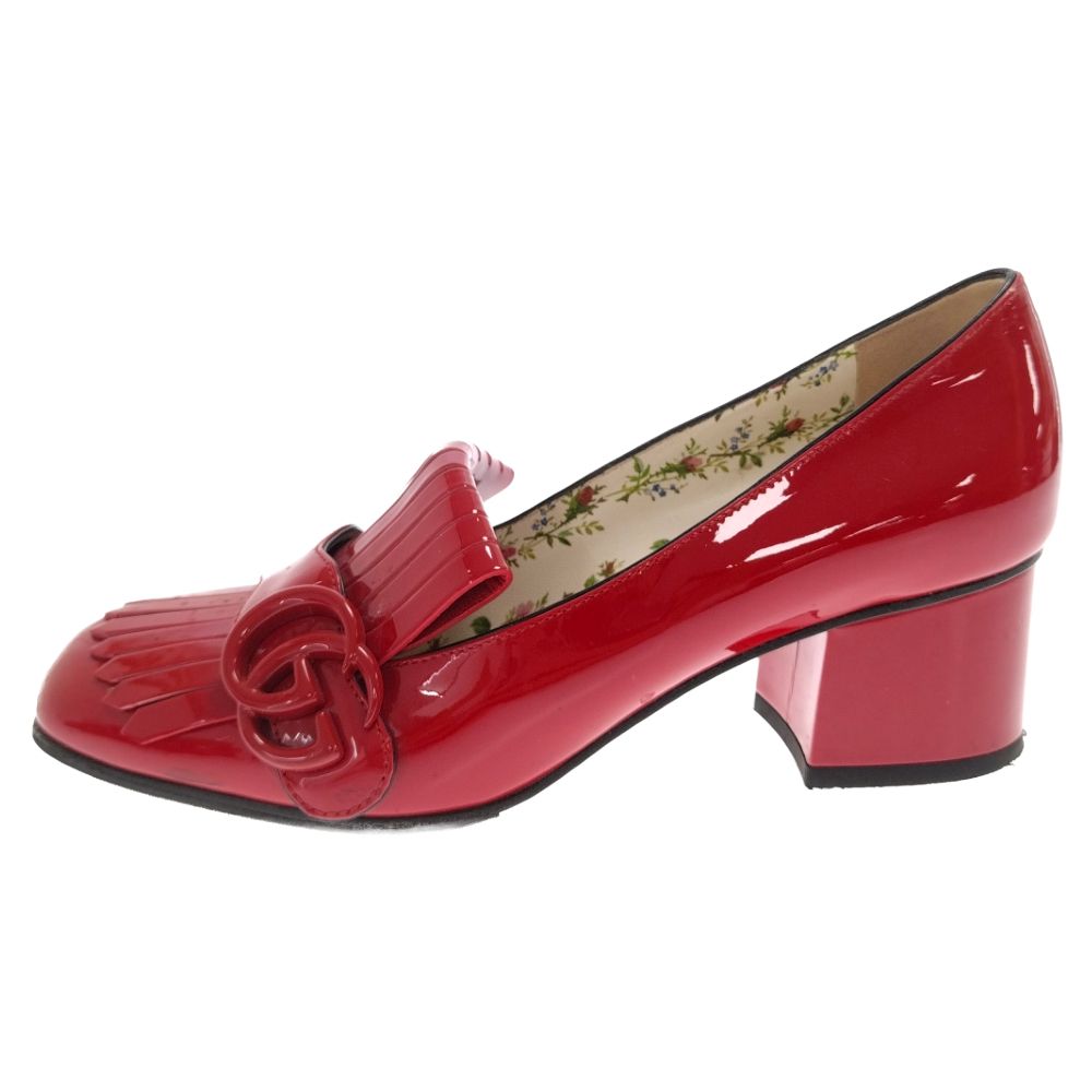 GUCCI グッチ ミッドヒール エナメルパンプス