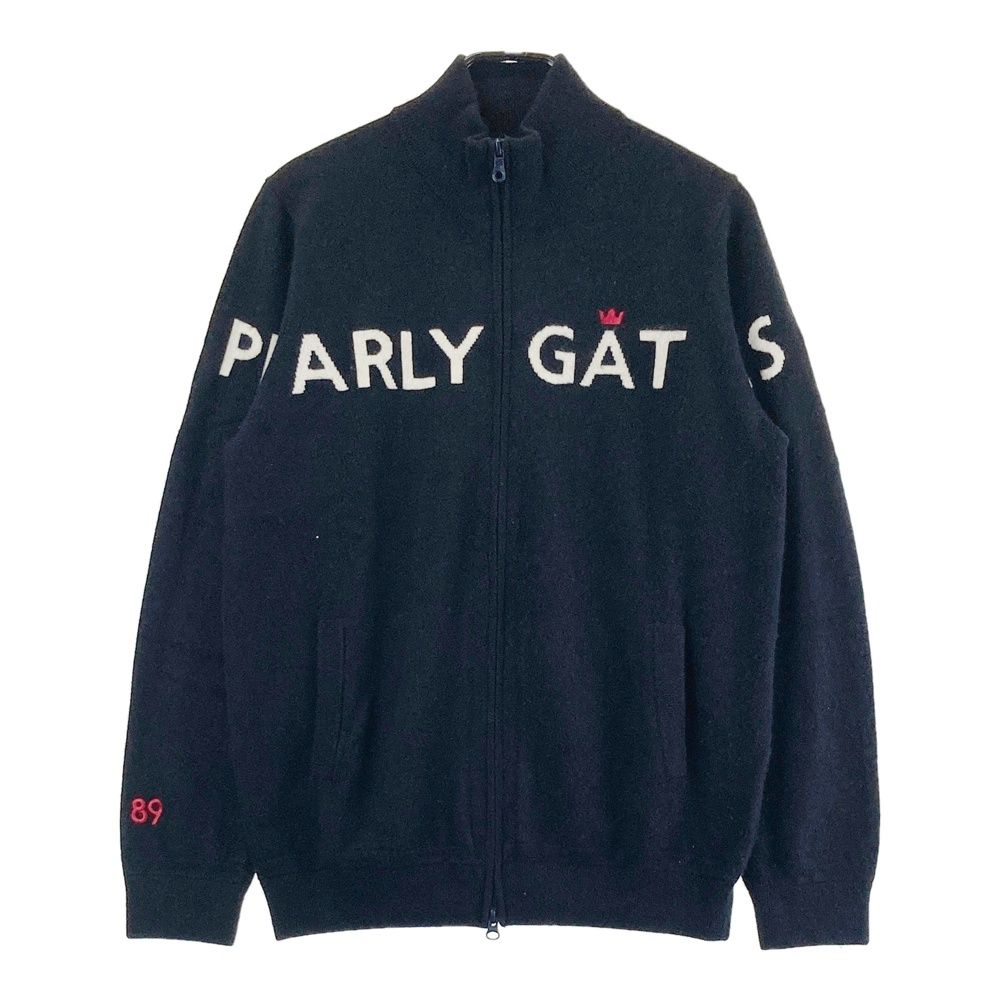 サイズ 5 PEARLY GATES パーリーゲイツ ニットジップジャケット カシミヤ ブラック系 240101517890 ゴルフウェア メンズ ストスト