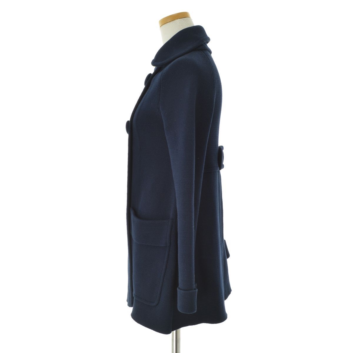 J&M DAVIDSON ミラノリブ ニット コート ブラック J&M DAVIDSON ミラノリブ ニット コート ブラック