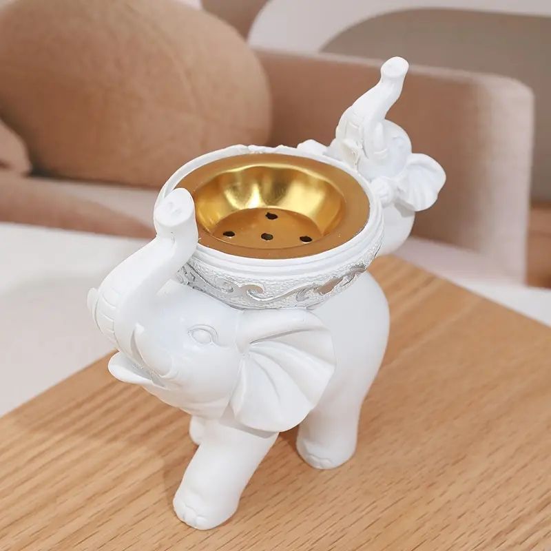 新品 象のお香立て、お香バーナー、スパ、ヨガ、瞑想、ホームデコレーション、部屋の装飾、ギフト用のクラフトオーナメント kkkqcv