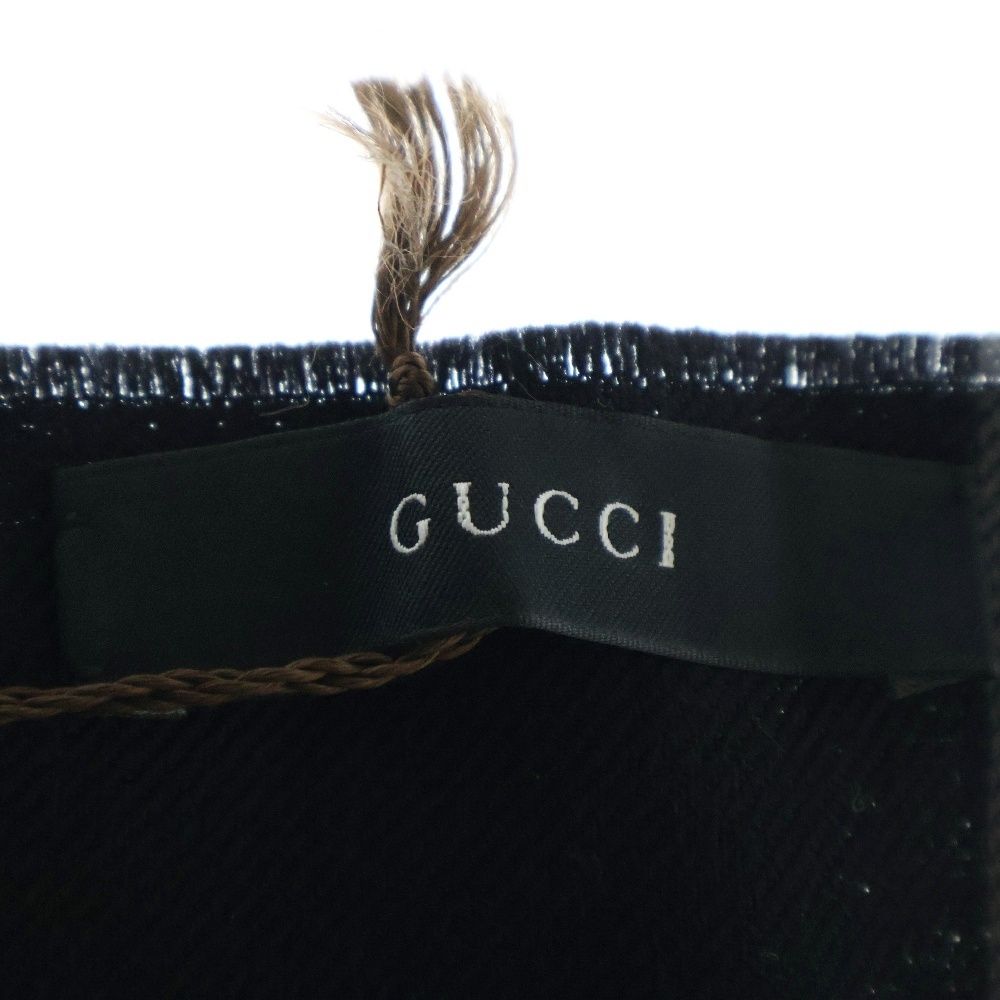 専用新品未使用!!グッチ マフラー シェリーライン ブラック GUCCI