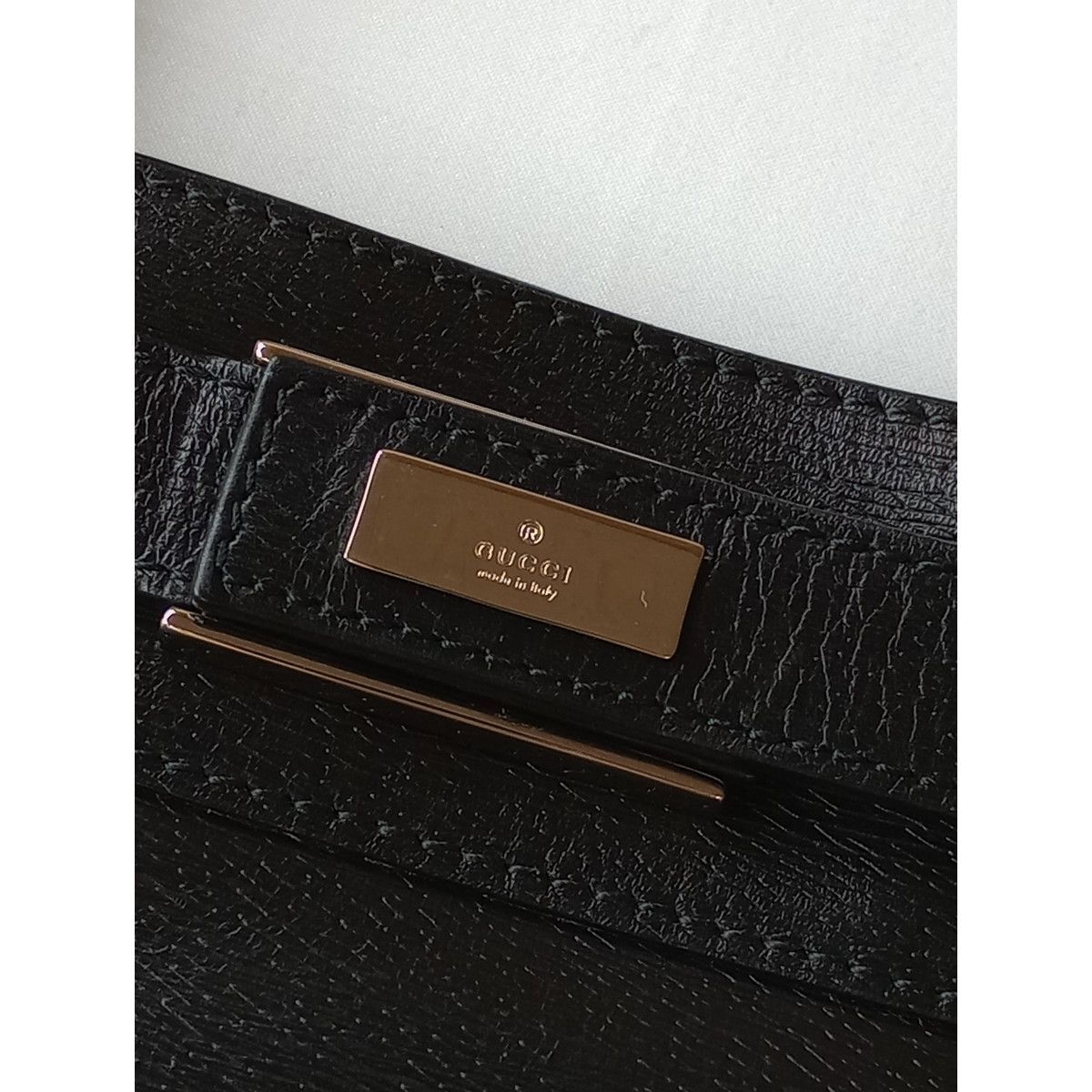 グッチ GUCCI ビジネス バッグ 黒 ブラック (110S+2411)25A