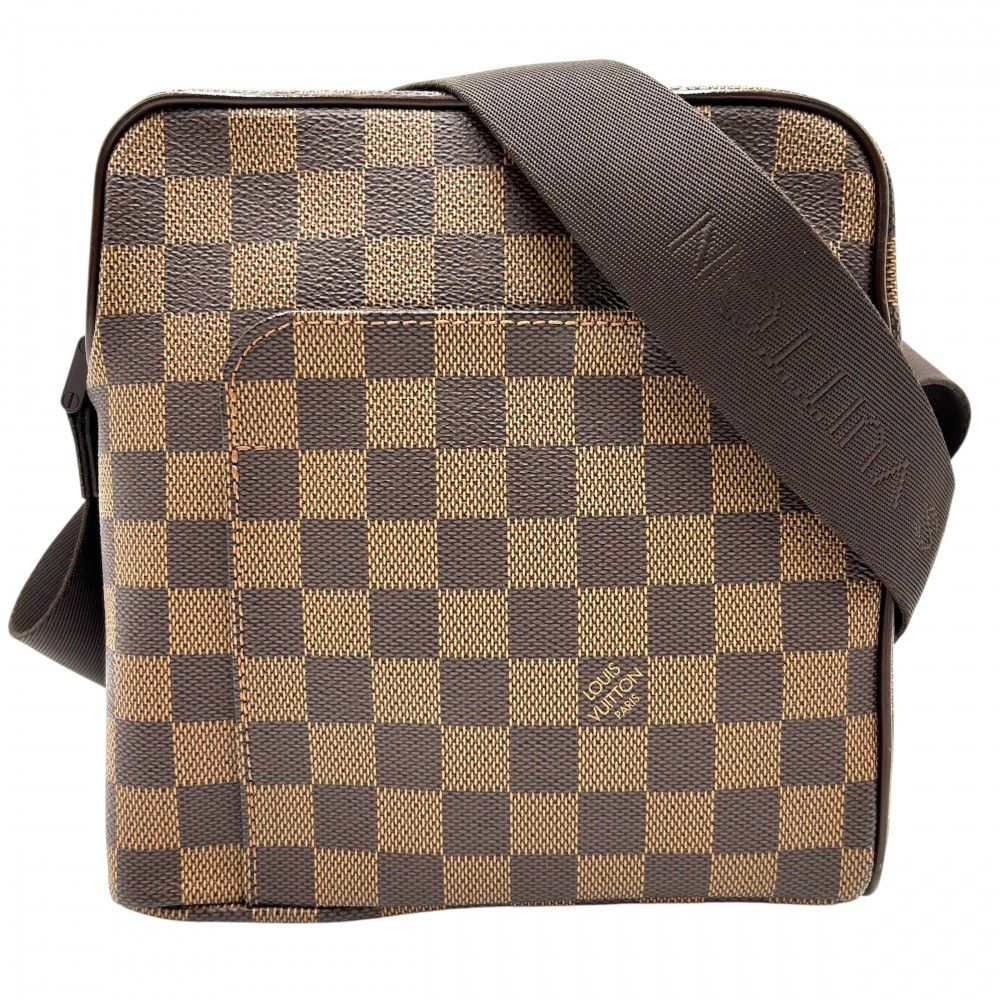 ルイヴィトン ショルダーバッグ レディース ダミエ オラフPM 肩掛け 斜め掛け 鞄 かばん LOUIS VUITTON N41442 ブラウン 茶 ゴールド金具