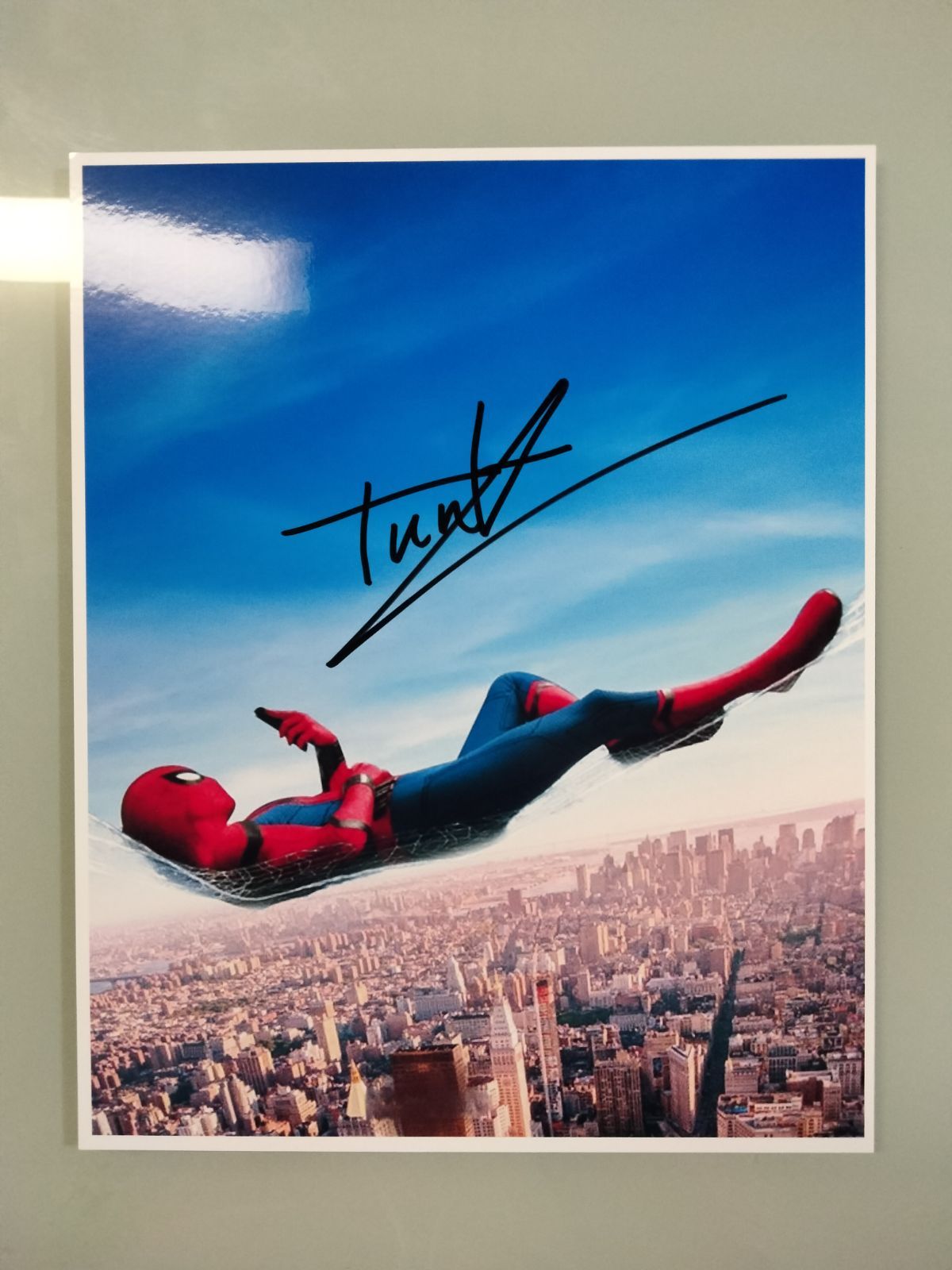 トム・ホランド直筆サイン入り超大型写真…Tom Holland…スパイダーマン