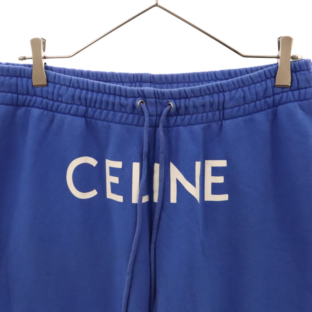 CELINE (セリーヌ) ロゴプリントスウェットパンツ ブルー