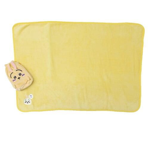 5営業日で発送 丸眞 ちいかわ ふわふわうさぎ マスコット巾着付きブランケット 775038500 入数 3