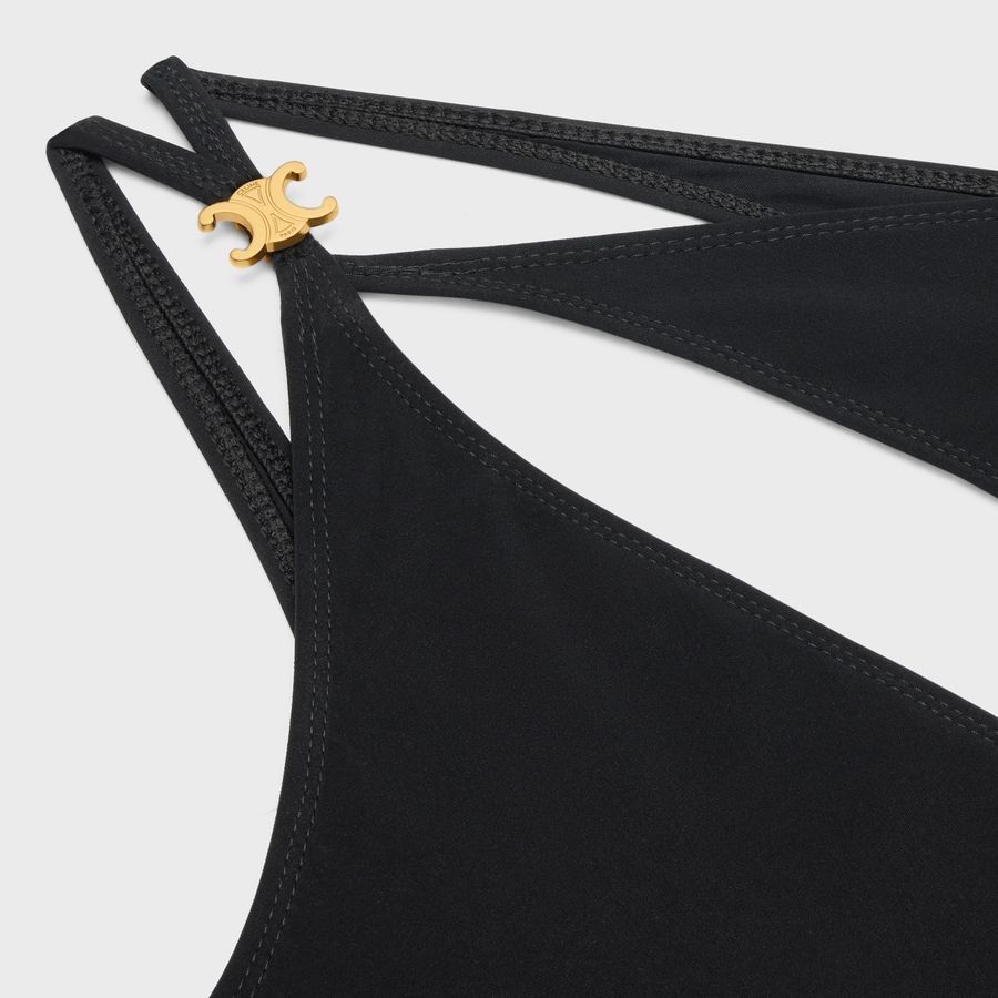 セリーヌ トリオンフ スイムスーツ 水着 上下 ブラック CELINE セリーヌ スイムウェア Triomphe Swimsuit トリオンフ