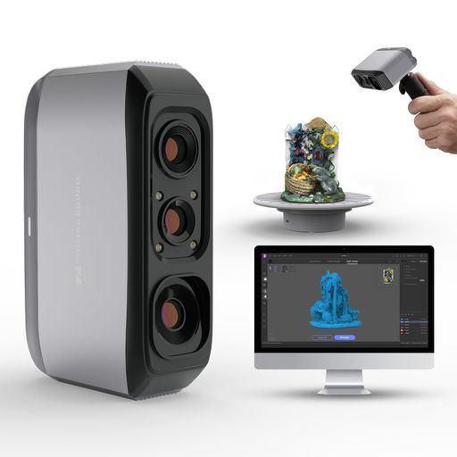 3DMakerproMooseLite3dスキャナー3Dプリント用 0.05mm高精度ハンディ3Dモデルスキャナー スキャン速度10FPS 手ブレ補正レンズ Windows|MacOS対応 アップグレード版