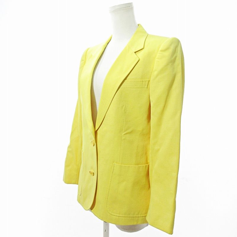 Yves Saint Laurent イエローテーラードジャケット コート　36 YSL Saint Laurent coatイエロー テーラードジャケット イヴサン