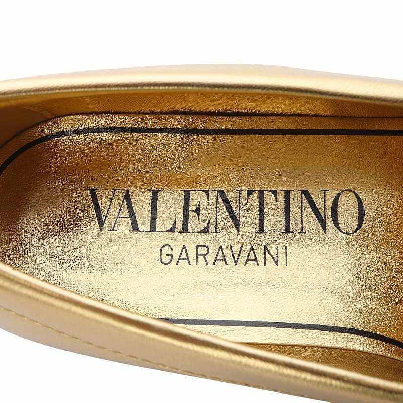 Valentino ゴールドレザー ローファー新品未使用 VALENTINO - ヴァレンティノ VALENTINO ローファー 革靴 靴