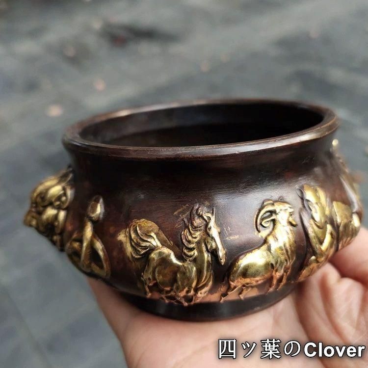 銅 細工 十二支香炉 茶道香炉 挿し香炉 仏堂香炉 装飾品 工芸品 置物 銅 細工 十二支香炉 茶道香炉 挿し香炉 仏堂香炉 装飾品 工芸品