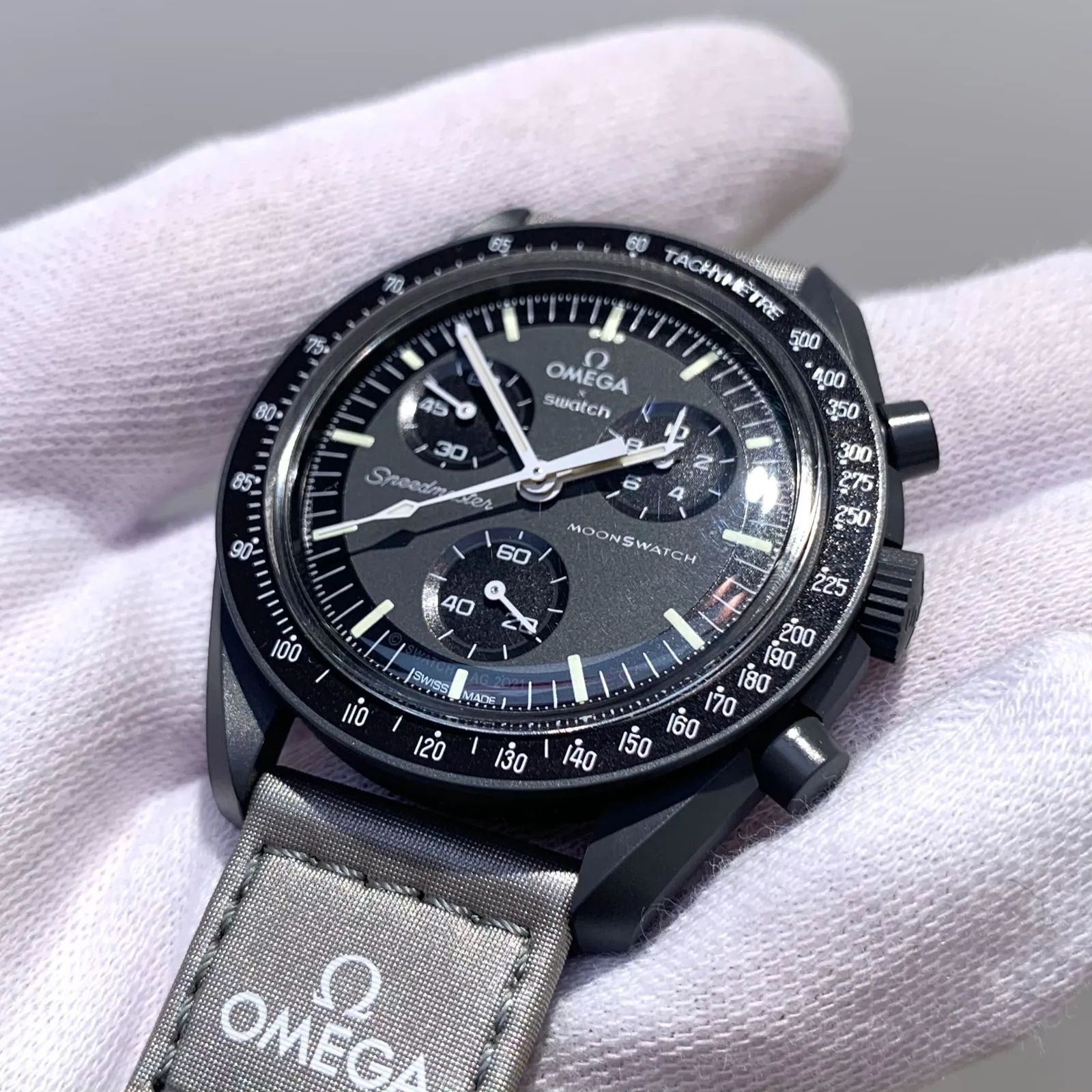 ▽【稼働品/未使用】OMEGA SWATCH オメガ×スウォッチコラボ MISSON TO 