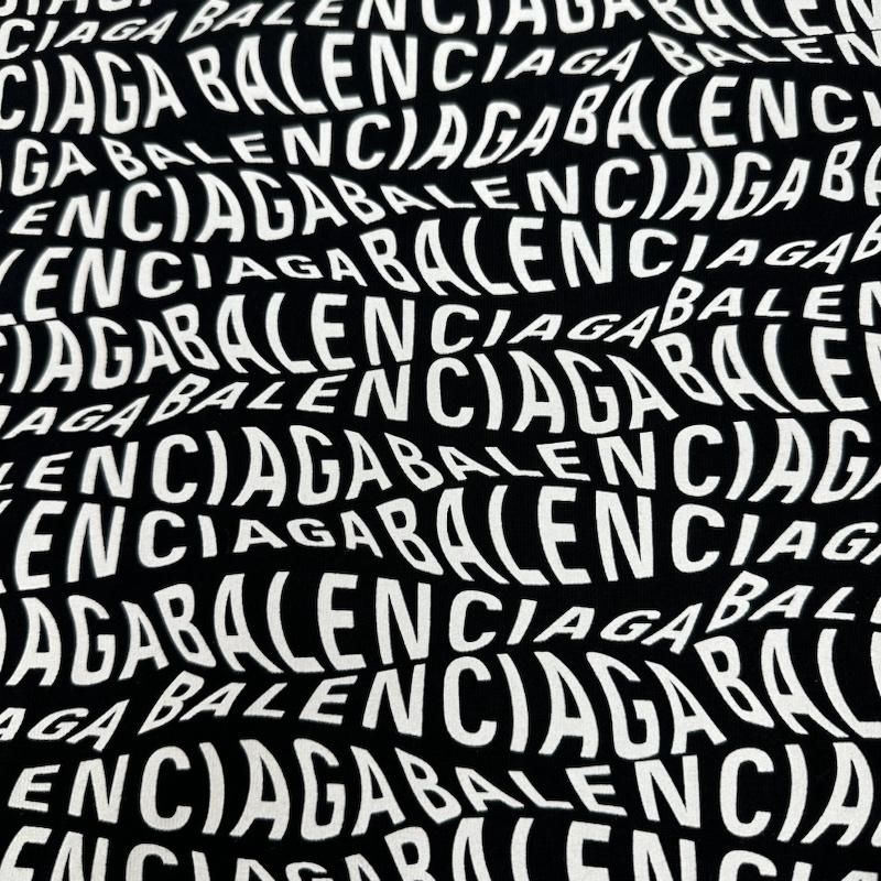 BALENCIAGA バレンシアガ Tシャツ 長袖 19AW Wave Logo ウェーブ